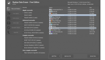 ByebyeData Eraser Free Edtition screenshot