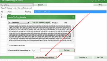 CHK File Recovery screenshot