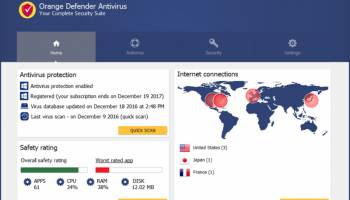 Orange Defender Antivirus screenshot