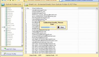 Email Extractor Outlook N Express screenshot