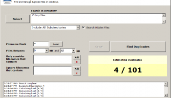 Find Duplicate Files on Windows screenshot