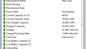 BatteryInfoView screenshot