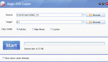 Magic DVD Copier screenshot