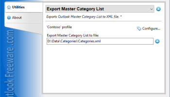 Export Master Category List for Outlook screenshot