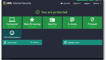 AVG Internet Security 2015 screenshot