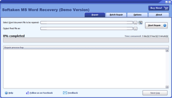 Softaken MS Word Recovery screenshot