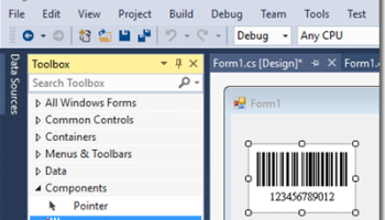 .NET Windows Forms Barcode Control DLL screenshot