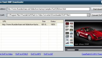 Free Flash SWF Downloader screenshot