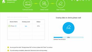 Tipard iPhone Eraser screenshot