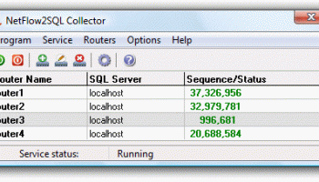 NetFlow2SQL Collector screenshot