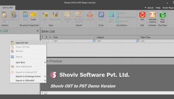 Convert OST File screenshot