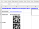 Excel Data Matrix 2D Barcode Generator