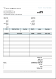 Invoice Template with Two VAT Tax Rates