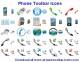 Phone Toolbar Icons Phone Toolbar Icons